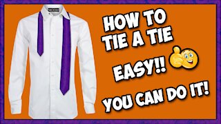 How to tie a tie! Easy to follow!