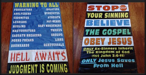 Roe V Wade Overturned & My Street Preaching Banner Arrived!!!