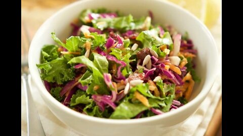 DETOX SALAD RECIPES | Easy & Healthy Recipes | Cabbage Carrot Slaw with Lemon Tahini Dressing