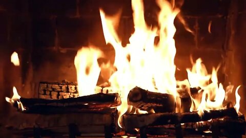 Calming Piano Music With Crackling Fireplace