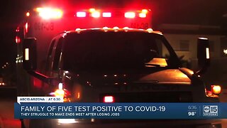 Family of five tests positive for COVID-19