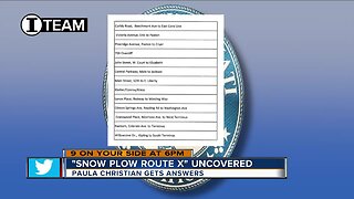 Snow plow Route X uncovered