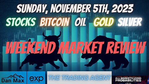 Weekend Market Review for Sunday, November 5th, 2023 for #Stocks #Oil #Bitcoin #Gold and #Silver