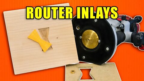 How to Make a Plunge Router Inlay with Wood Router Bushings