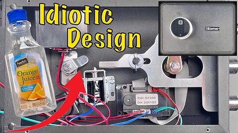 [1533] Fingerprint Safe Opened w/ Juice Carton!!! (Costway)