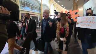 WATCH: Michigan GOP legislative leaders arrive in Washington ahead of meeting with Trump