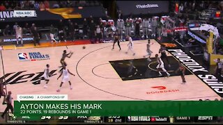 Ayton makes his mark in Game 1