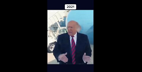 Trump with the new haircut 2020