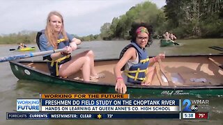 Students from Queen Anne's County do field study on Choptank River