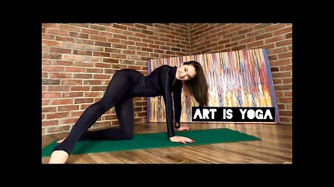 Art is Yoga | Stretching Art | Real Time Fair | by Yogini