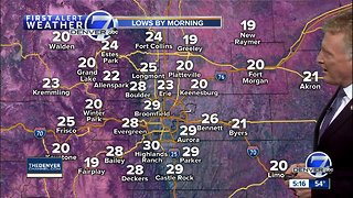Dry in Denver for now, more mountain snow