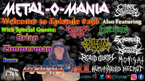 #296 - Metal-O-Mania - Special Guest: Atrophy - Audio Sync Restored