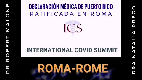 Declaración médica de Puerto Rico ratificada en el ICS de Roma