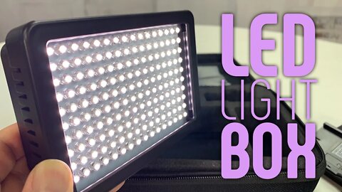 60 LED Light Box Panel by LimoStudio INCLUDES Color Gels and Battery