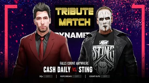 TRIBUTE MATCH - Cash Daily vs Sting