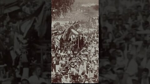 Japanese people in a photo taken 100 years ago The grand staircase of Sensoji Temple, #shorts