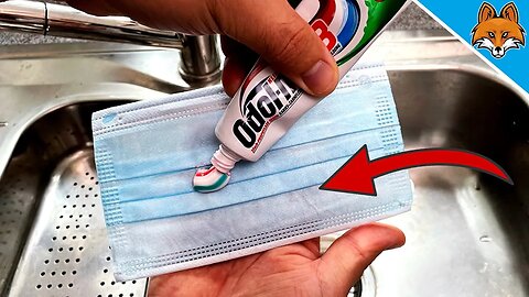 Rub TOOTHPASTE on your FACE MASK for this Cleaning Trick 💥 (SUPRISING) ⚡️