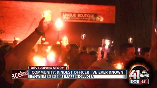 Fallen Clinton officer remembered at vigil