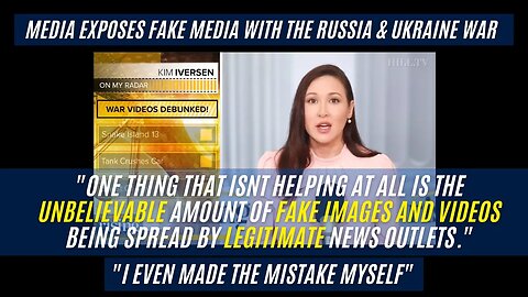Kim Iversen Exposes Fake War Images & Videos Being Spready By The Media - Admits Doing It Herself
