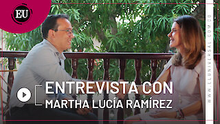 Martha Lucía Ramírez en entrevista con el director de El Universal