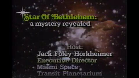 Jack Foley Horkheimer's "Star Of Bethlehem - A Mystery Revealed"