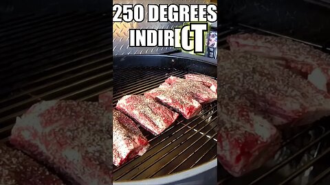 Beef back ribs recipe on a grill #shorts