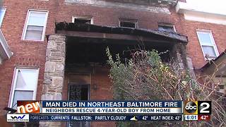 Man dies in Northeast Baltimore fire