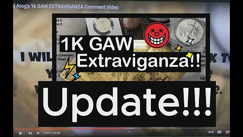 UPDATE!! 1k GAW Important info missed!