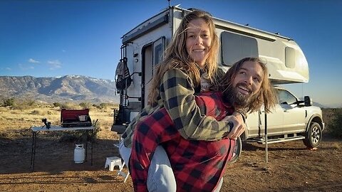 Nomads Living in a Truck Camper in Arizona