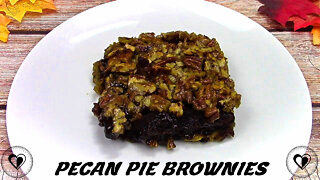 Pecan Pie Brownies | Delicious & Yummy BROWNIE Recipe TUTORIAL