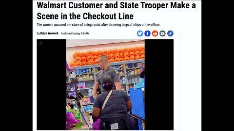 Walmart Is Racist According To Fat Black Woman Who Slapped State Trooper Inside New York Walmart