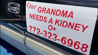 Grandmother hopes to find kidney donor through magnetic car signs