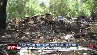 Thonotosassa family loses everything in house fire