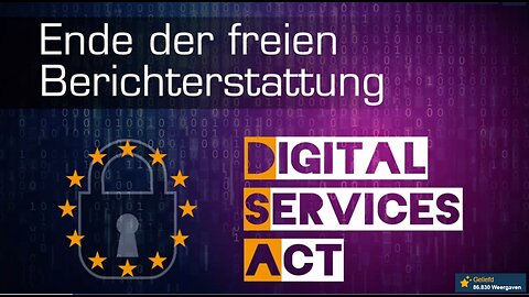 Digital Service Act: 25 Aug. in EU aangenomen, weer stap dichter bij Surveillance staat! (D,Eng,NL)