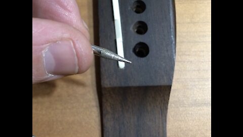 Guitar Maintenance and Repair - Bridge Pin Holes