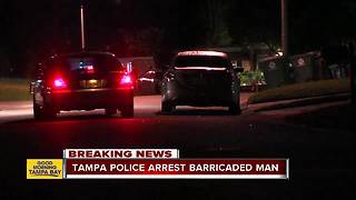 Intoxicated man arrested after barricading himself inside Tampa home, holding three people hostage
