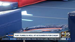 Flip and tumble at Arizona Sunrays for cheap!