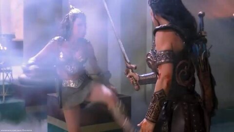 Lucy Lawless vs Paris Jefferson - S5E22 - XenaWarrior Princess (TV Series 1995–2001) - Fight Scene