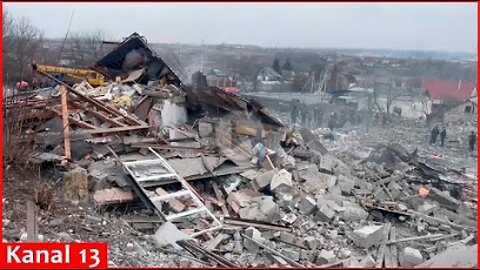 Russia bombed its village in Belgorod region, there is not a single intact house
