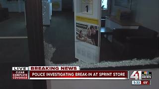 Shawnee police investigating overnight break-in at Sprint store