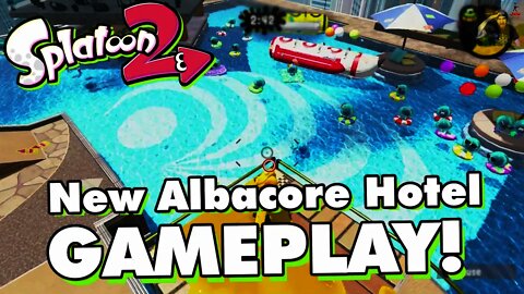 Splatoon 2 - "New Albacore Hotel" Map Gameplay (New Free Map)!