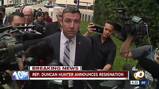 Congressman Duncan Hunter announces resignation