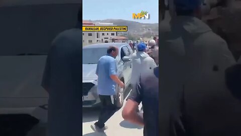 masked Israeli settlers shoot at innocent civilians