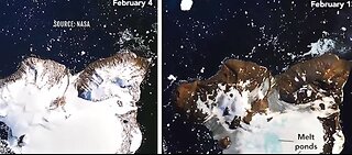 NASA shares side-by-side glacier photos showing heat wave impact on Antarctica