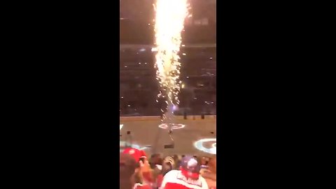 Stray sparkler flies close to audience after New Year’s Eve Avalanche game