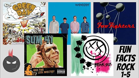 Fun Facts Rock Episodes 1-5 | Green Day Weezer Foo Fighters Sum 41 Blink 182