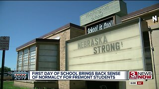 A Fremont elementary school community is supporting its fellow students following March's flooding