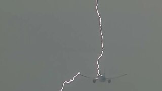 Plane Struck by Lightning