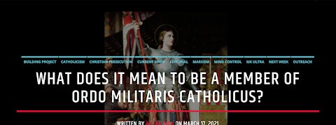 What Does It Mean To Be A Member Of Ordo Militaris Catholicus?