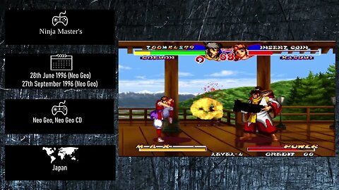 Console Fighting Games of 1996 - Ninja Master's